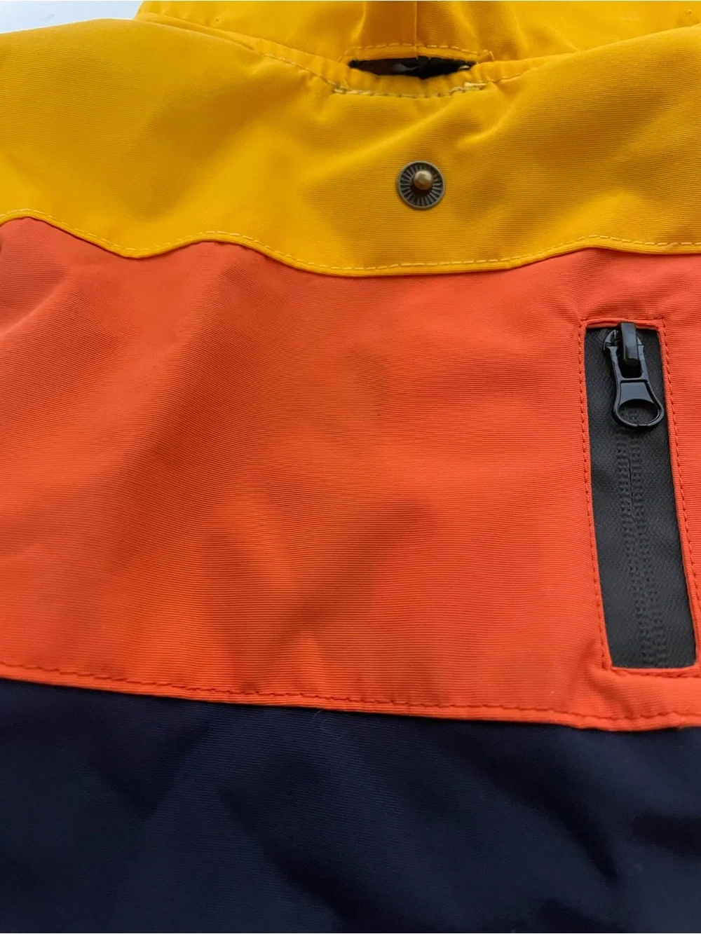 High-Visibility Yellow & Orange Reflective Dog  windbreaker